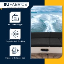 Marine Vinyl Leatherette Fabric Beige 1