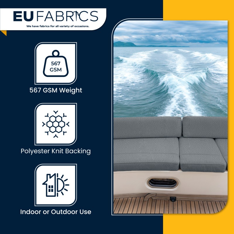Marine Vinyl Leatherette Fabric Beige 1