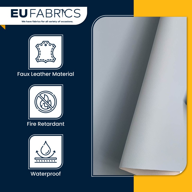 Marine Vinyl Leatherette Fabric Beige 1