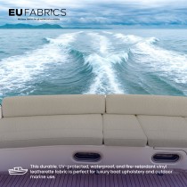 Marine Vinyl Leatherette Fabric Beige 1