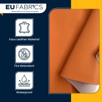 Marine Vinyl Leatherette Fabric Beige 1