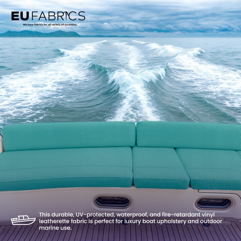 Marine Vinyl Leatherette Fabric Beige 1