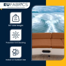 Marine Vinyl Leatherette Fabric Beige 1