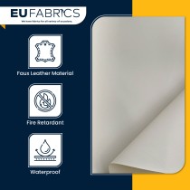 Marine Vinyl Leatherette Fabric Beige 1