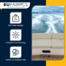Marine Vinyl Leatherette Fabric Beige 1