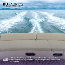 Marine Vinyl Leatherette Fabric Beige 1