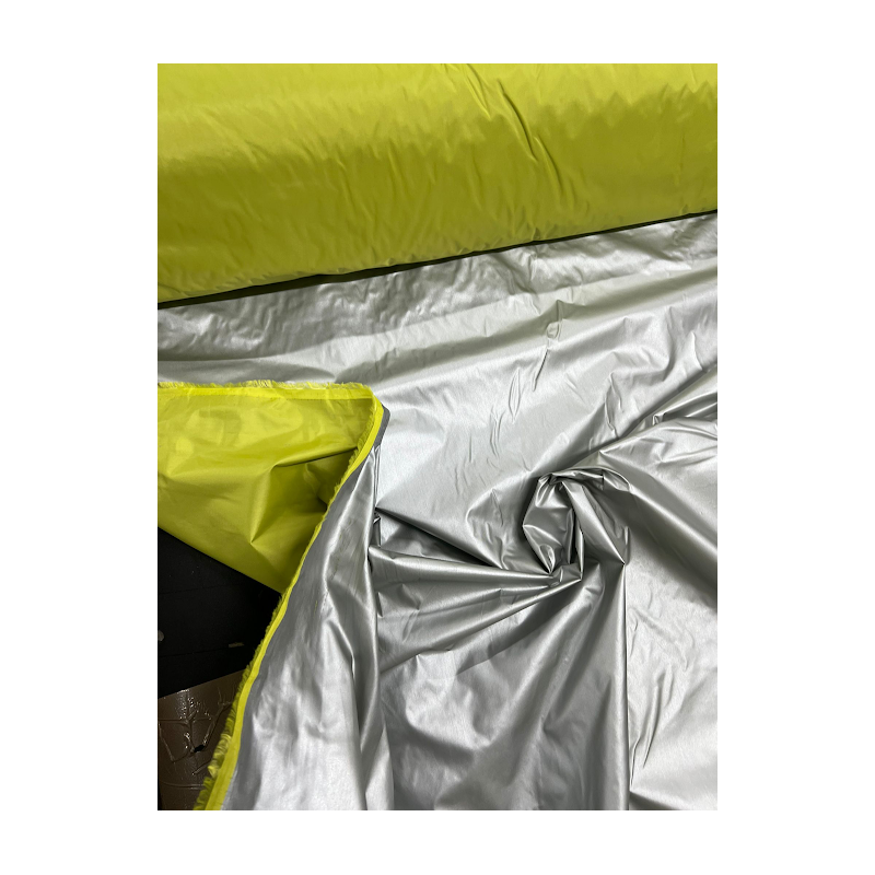 2oz Waterproof Reflective Fabric – Green Backing, 150cm Wide