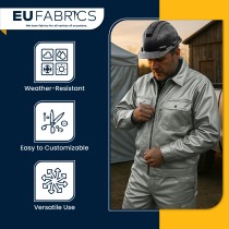 2oz Waterproof Reflective Fabric – Green Backing, 150cm Wide