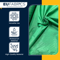 5PM Waterproof Workwear Fabric – Green Nylon, 150cm Wide