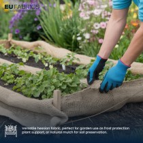 10 Metre  X 1 Metre Roll of Frosted Hessian4