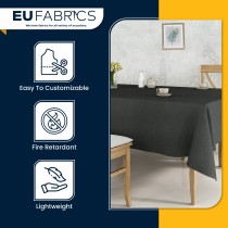 Fire Retardant Polycotton Fabric Black