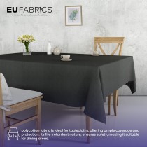 Fire Retardant Polycotton Fabric Black