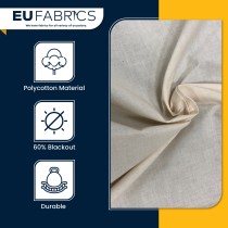 Fire Retardant Polycotton Fabric Black