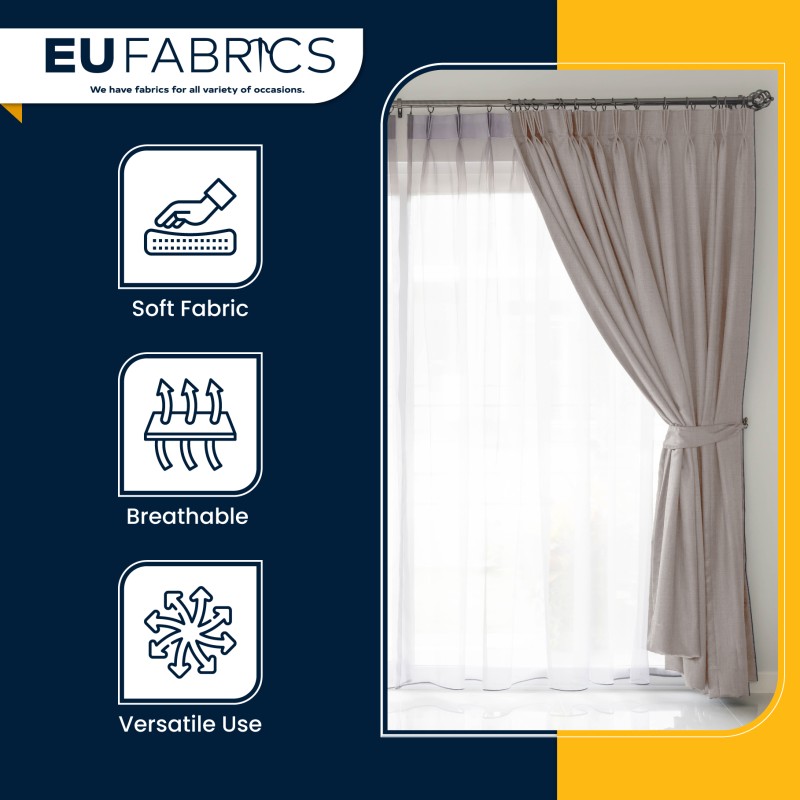 Fire Retardant Polycotton Fabric Black