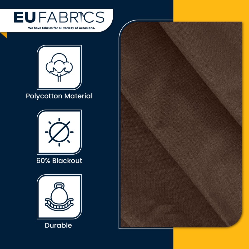 Fire Retardant Polycotton Fabric Black