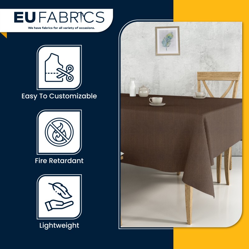 Fire Retardant Polycotton Fabric Black