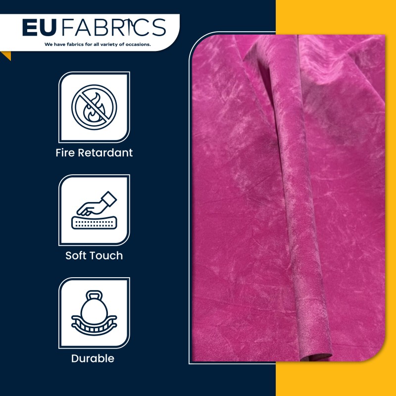 Fire Retardant Display Suede Hot Pink1 