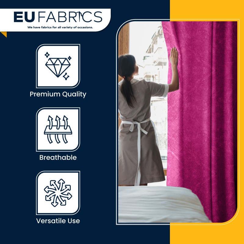 Fire Retardant Display Suede Hot Pink1 