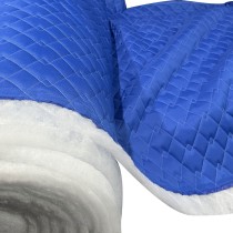 Quilted Waterproof Fabric 600 Denier Heavy Duty royal Blue