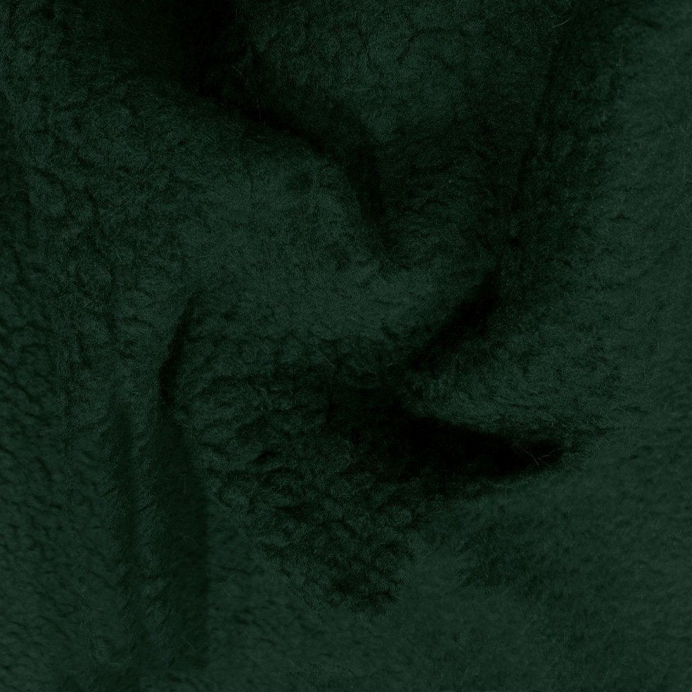Sherpa Fleece Fabric SPECIAL OFFER Bottle Green 1
