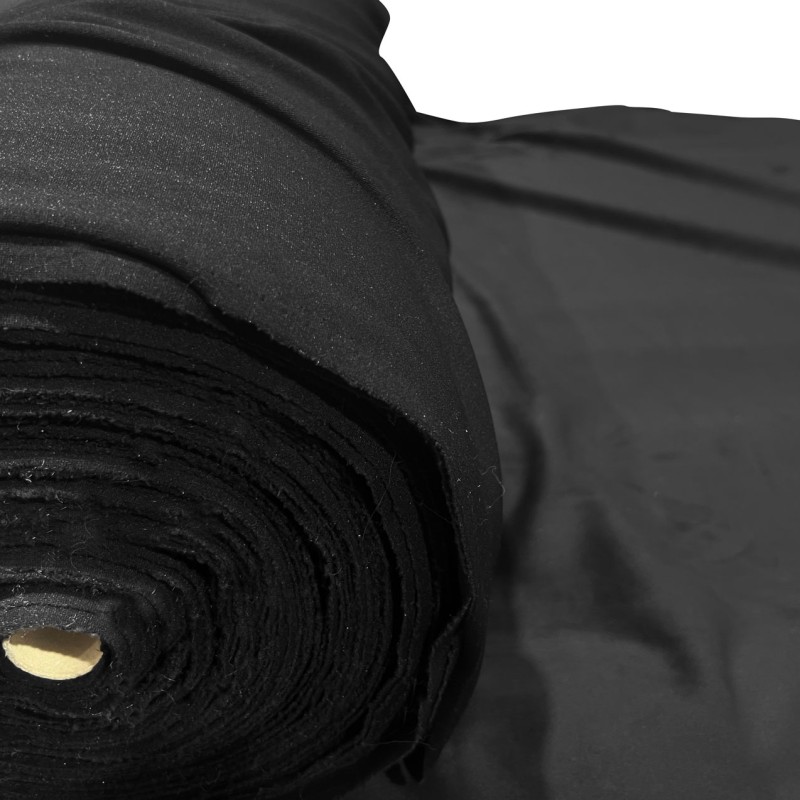 Spandex Velvet Velour Fabric Black 2