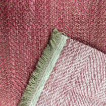 Clearance Polycotton Upholstery Pink Chevron4