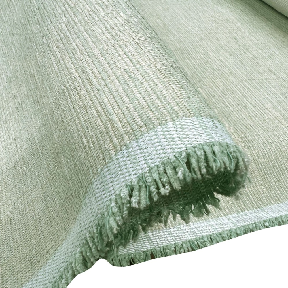 Clearance Polycotton Upholstery Lime Weave 1