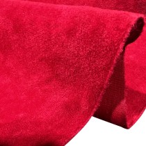Clearance Polycotton Upholstery REd Suede Feel 4