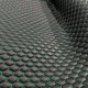 Hexagonal Embroidered Leatherette Fabric 
