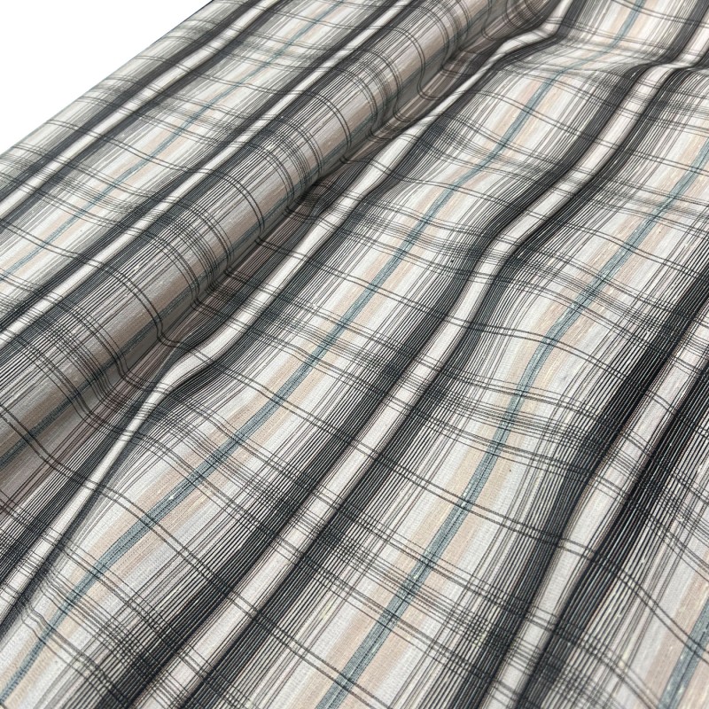 Short Width Checked Fabric 8 Metre Roll