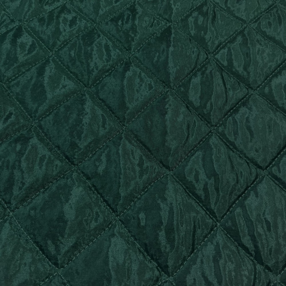 3.5gram Quilted Viscose Lining Fabric Bottle Green 1