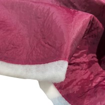Quilted Viscose Lining Fabric Burgundy 3