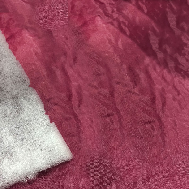 Quilted Viscose Lining Fabric Burgundy 4