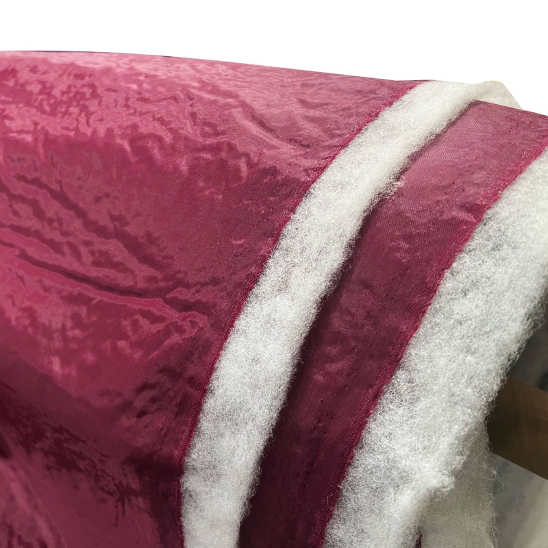 Quilted Viscose Lining Fabric Burgundy5