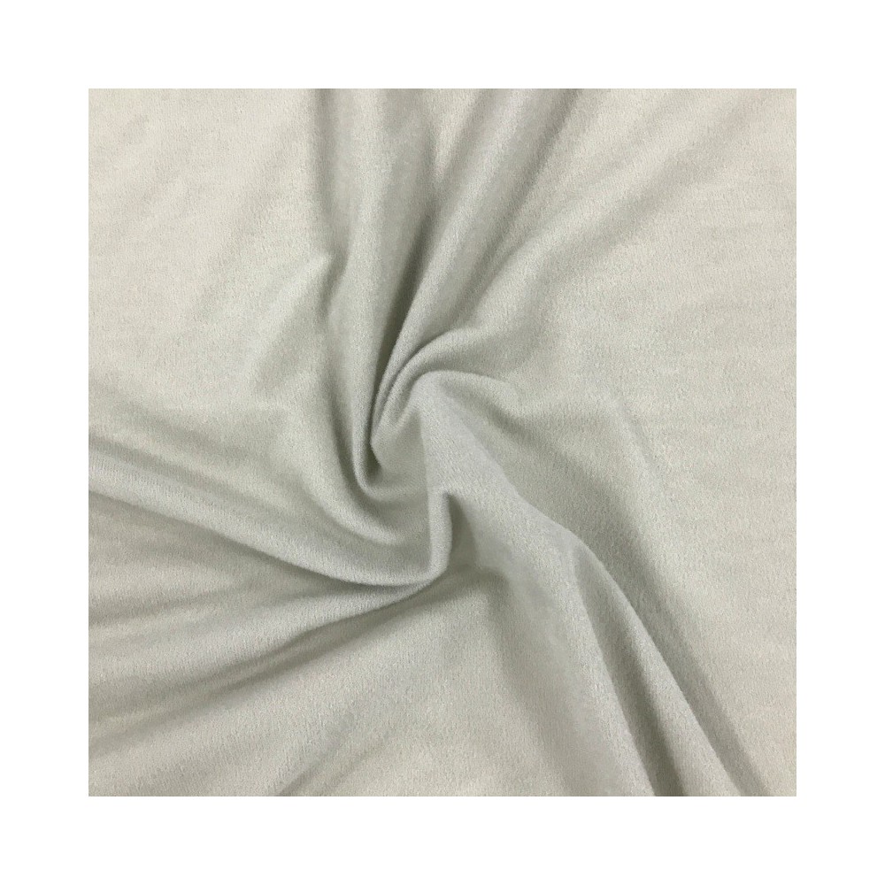 Brushed Tricot Fabric Silver