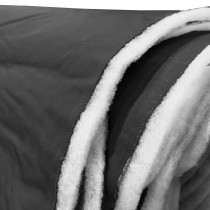 Quilted Plain Cotton Lining Fabric Grey 4