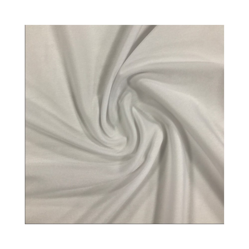 Brushed Tricot Fabric White