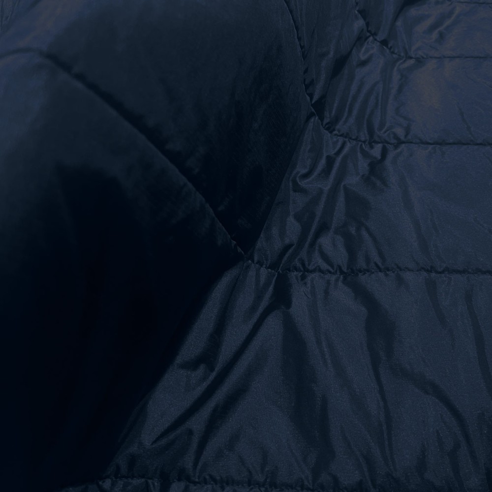 Plain Satin Quilted Fabric / 15cm Quilt Navy 1