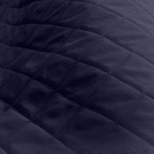 Plain Satin Quilted Fabric / 15cm Quilt Navy4