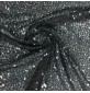 Sequin Fabric All over Sequins on Mesh Black