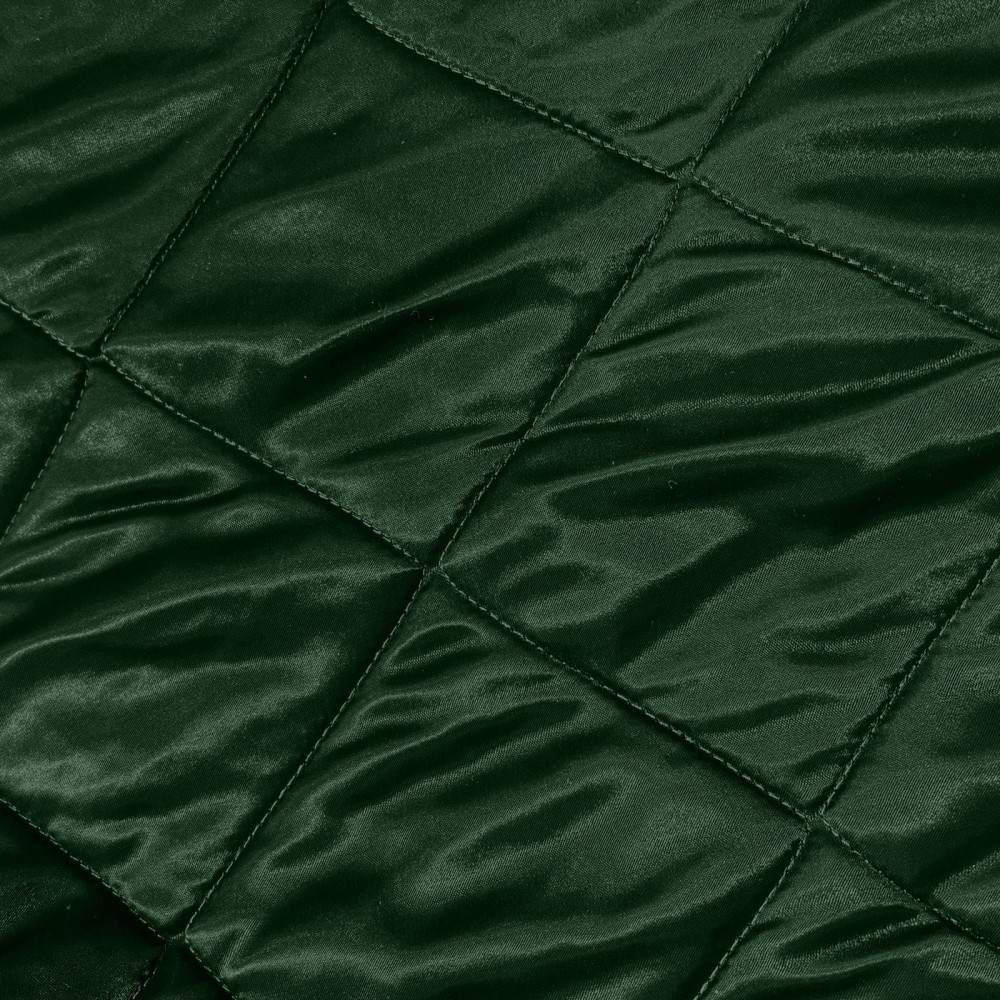 Plain Satin Quilted Fabric Green 1