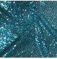 Sequin Fabric All over Sequins on Mesh Turquoise