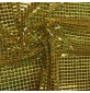 Square Sequins Fabric Hologram Gold