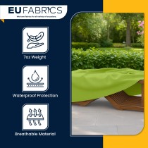 Waterproof Custom Rectangular Garden Cushion Storage Bag Cover Hi Vis Yellow