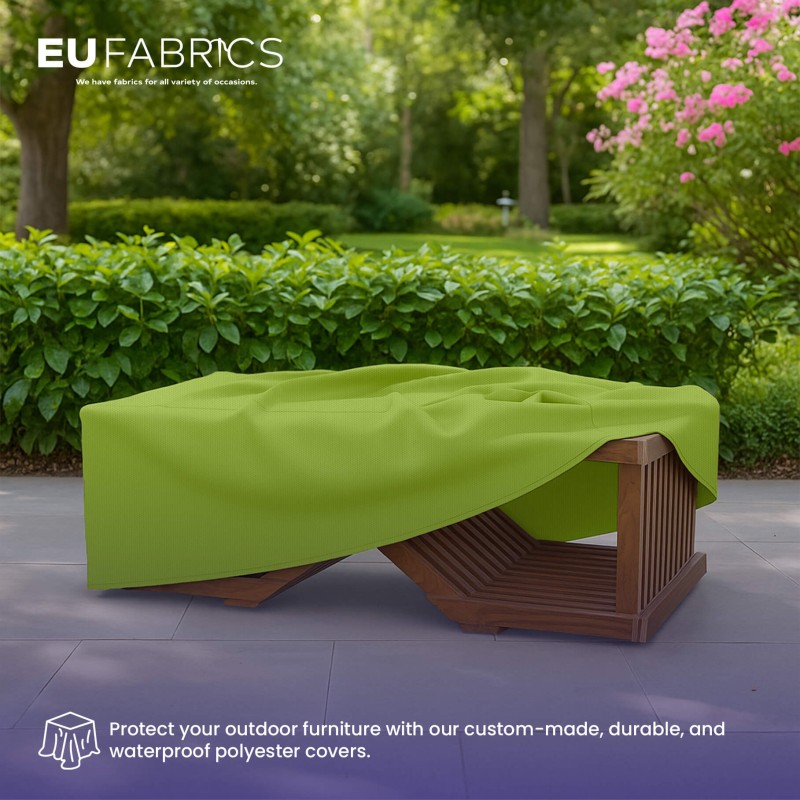 Waterproof Custom Rectangular Garden Cushion Storage Bag Cover Hi Vis Yellow