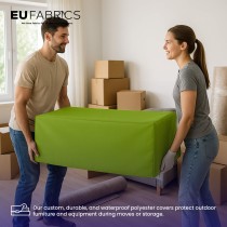 Waterproof Custom Rectangular Garden Cushion Storage Bag Cover Hi Vis Yellow