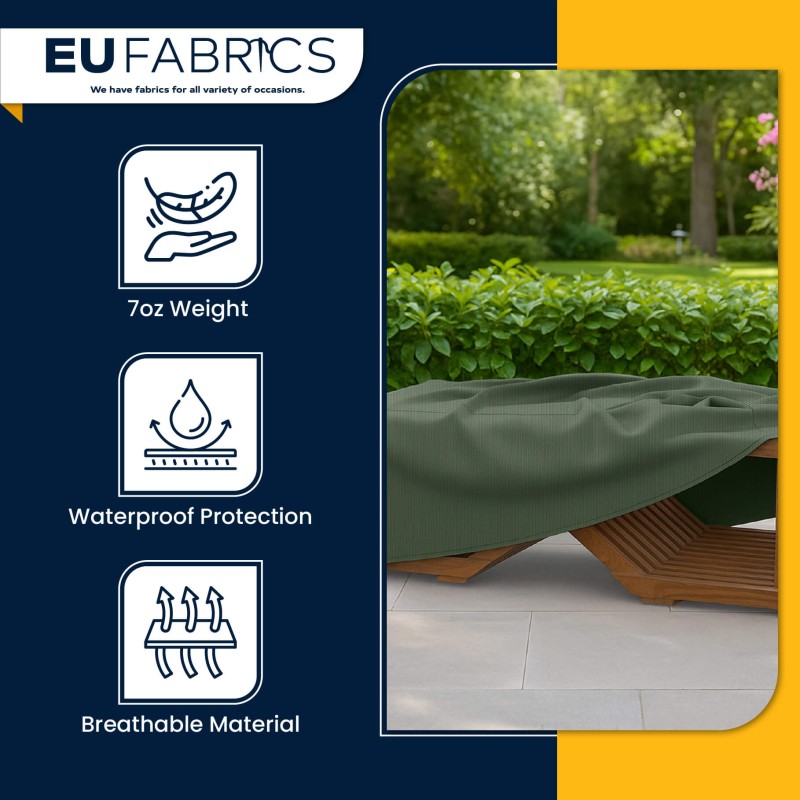 Waterproof Custom Rectangular Garden Cushion Storage Bag Cover Olive