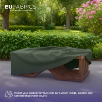 Waterproof Custom Rectangular Garden Cushion Storage Bag Cover Olive