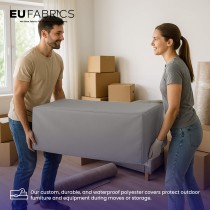 Waterproof Custom Rectangular Garden Cushion Storage Bag Cover Beige