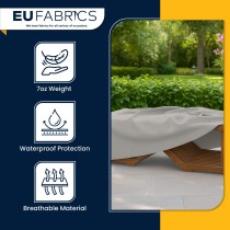 Waterproof Custom Rectangular Garden Cushion Storage Bag Cover Beige